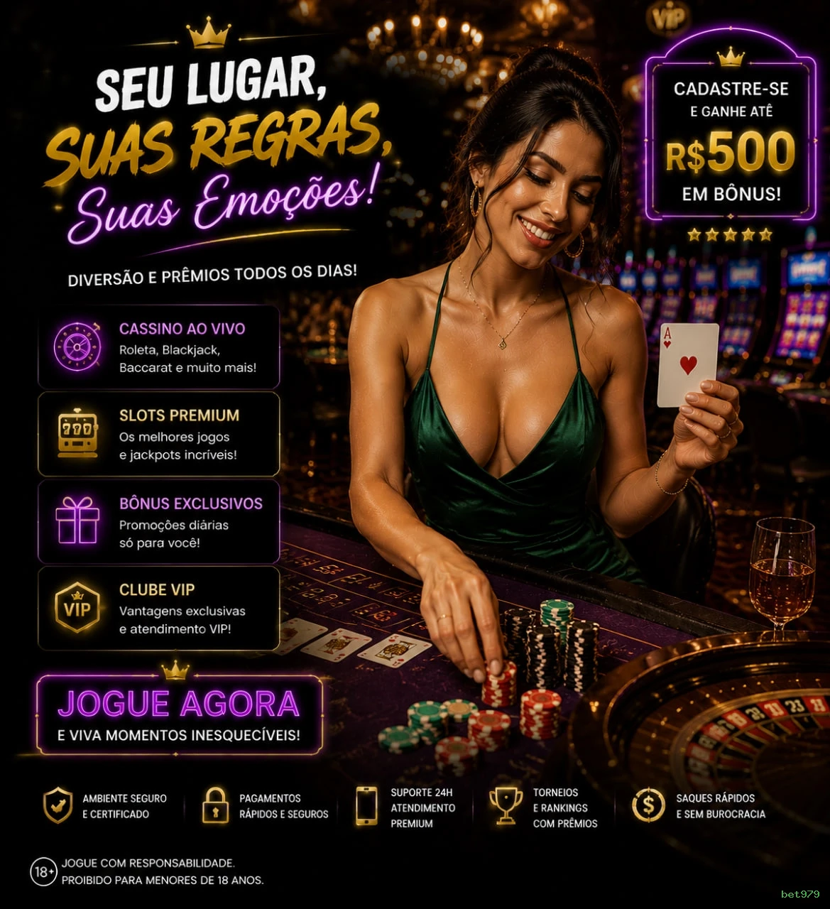 Cassino ao vivo bet979 dealers